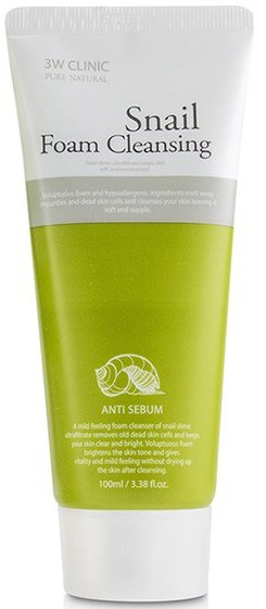 3W Clinic Snail Foam Cleansing