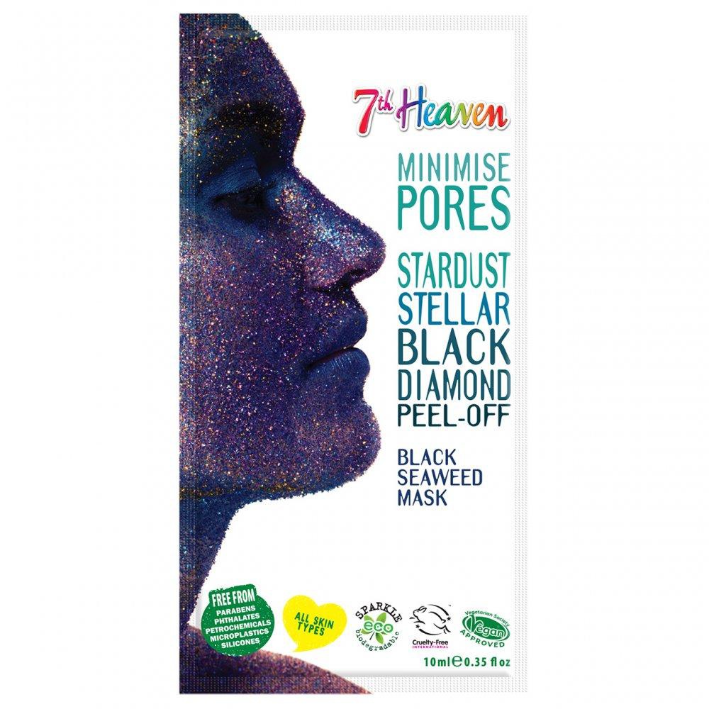 7th Heaven Minimise Pores Stardust Stella Black Diamond Peel Off Mask