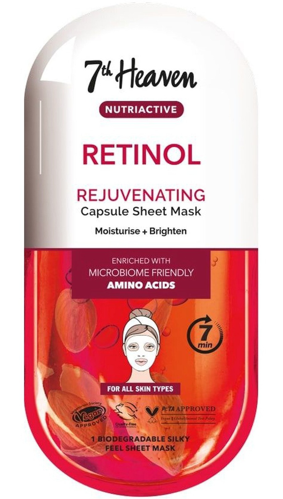 7th Heaven Nutriactive Retinol Rejuvenating Capsule Sheet Mask
