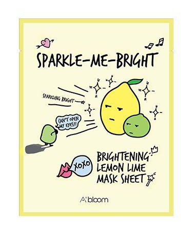 A'Bloom Sparkle-Me-Bright Brightening Lemon Lime Mask Sheet