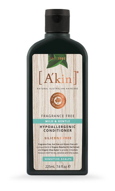 A'KIN Natural Fragrance Free Mild & Gentle Hypoallergenic Conditioner