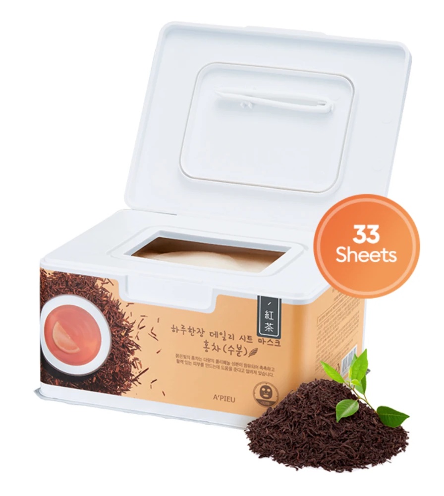 A'pieu Daily Sheet Mask (Black Tea/Hydrating)