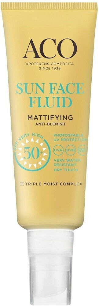 ACO Sun Face Fluid Mattifying SPF 50