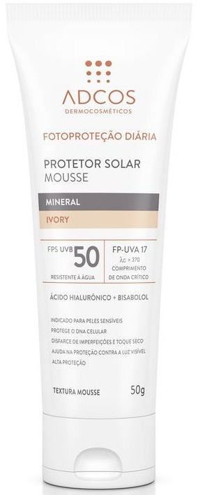 ADCOS Protetor Solar Mousse Mineral Fps 50 (Ivory)