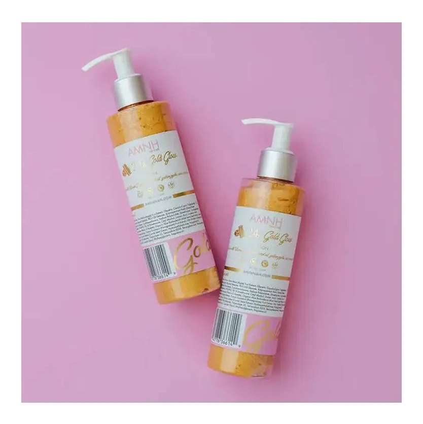 AMINNAH SKINCARE 24k Gold Glow Body Lotion