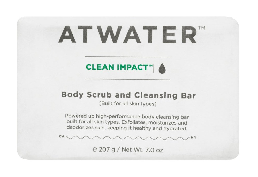 ATWATER Clean Impact Body Scrub And Cleansing Bar