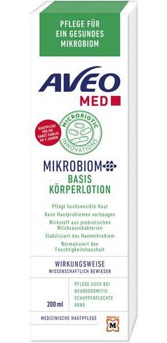 AVEO MED Mikrobiom Basis Körperlotion Medizinische Hautpflege