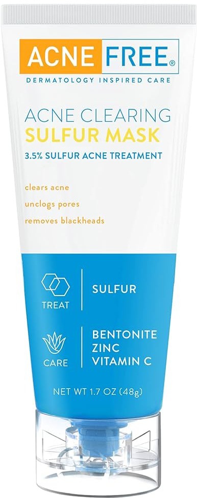 AcneFree Acne Clearing Sulfur Mask 3.5% Sulfur Acne Treatment