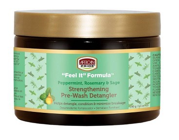 African Pride Feel It Formula Peppermint Rosemary & Sage Strengthening Detangler Hair Cream