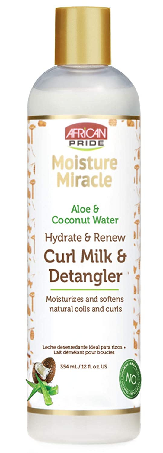 African Pride Moisture Miracle Aloe & Coconut Water Curl Milk & Detangler