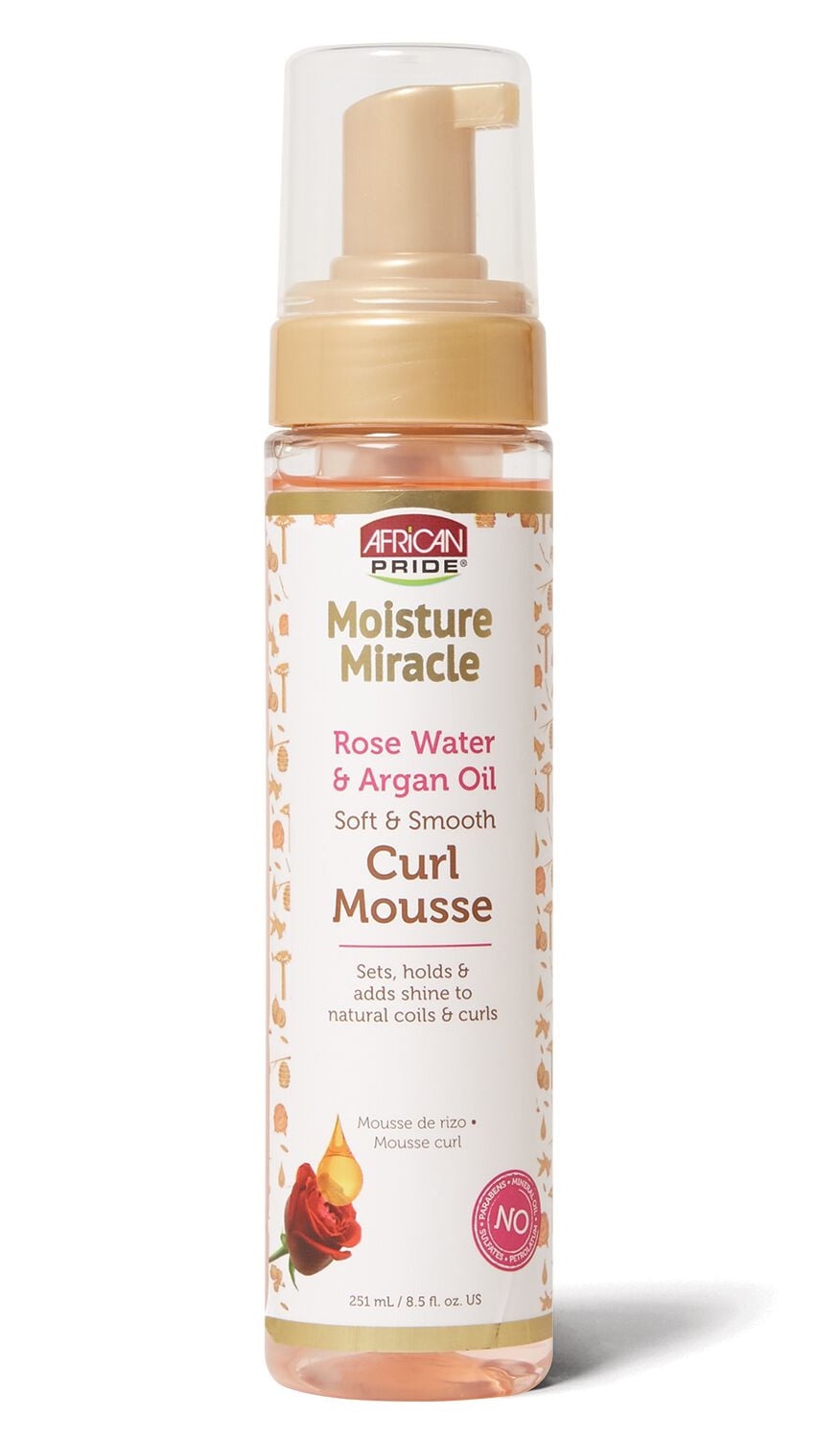 African Pride Rose Water And Argan Oil Mousse