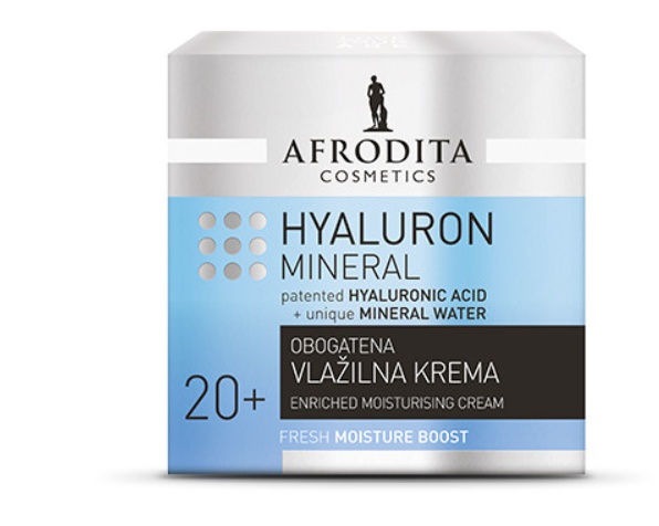 Afrodita Hyaluron Mineral Obogatena Vlažilna Krema