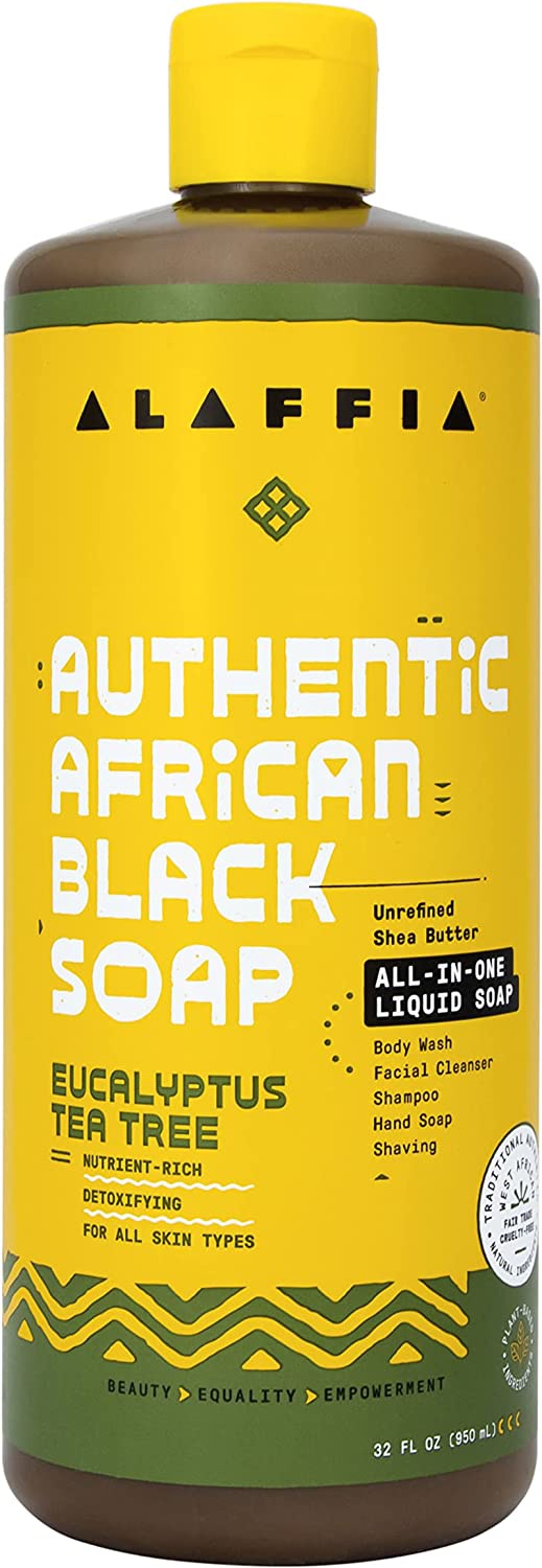 Alaffia Authentic Black African Soap Eucalyptus Tea Tree