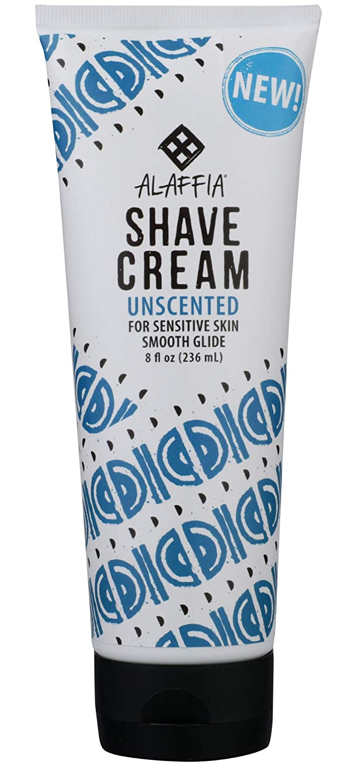 Alaffia Shave Cream Unscented For Sensitive Skin