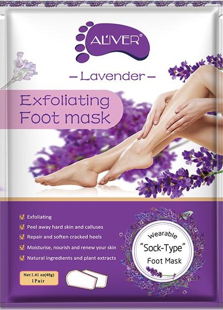 Aliver Lavender Exfoliating Foot Mask