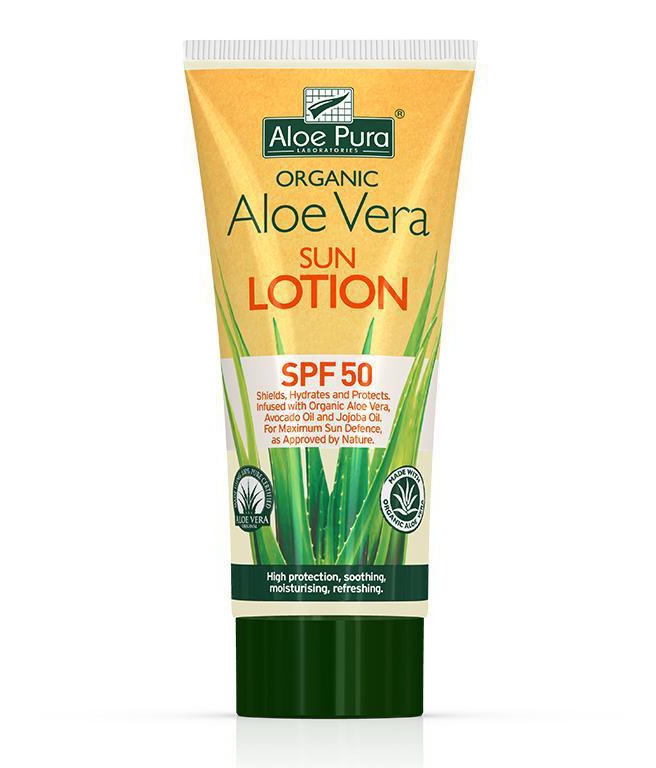Aloe Pura Organic Aloe Vera Sun Lotion SPF50