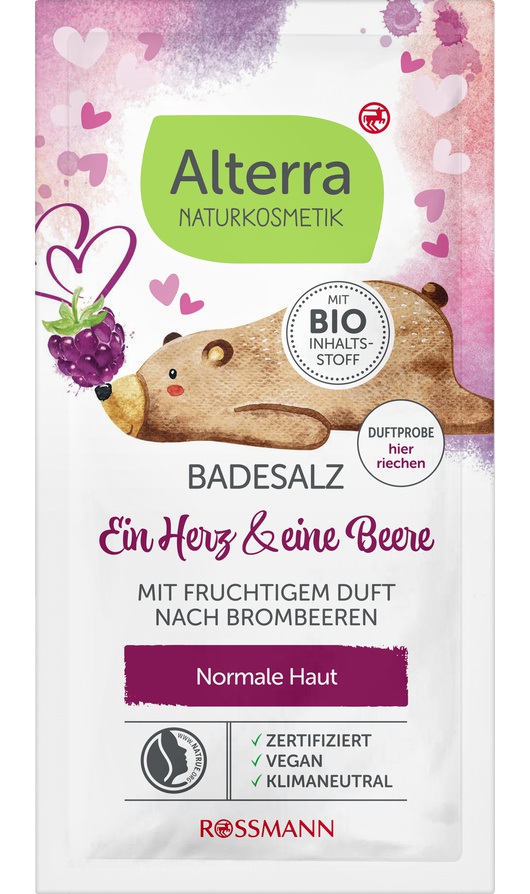 Alterra Badesalz Ein Herz & Eine Beere