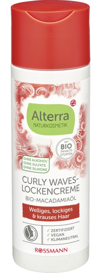 Alterra Curly Waves Lockencreme Bio-Macadamiaöl