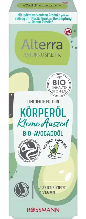 Alterra Kleine Auszeit Körperöl Bio-Avocadoöl