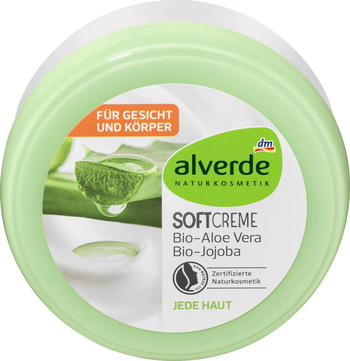 Alverde Naturkosmetik softcreme bio aloe vera & bio jojoba