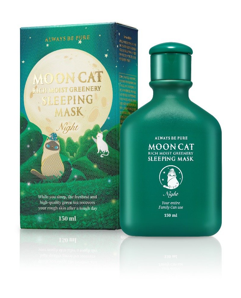 Always be pure Mooncat Rich Moist Greenery Sleeping Mask