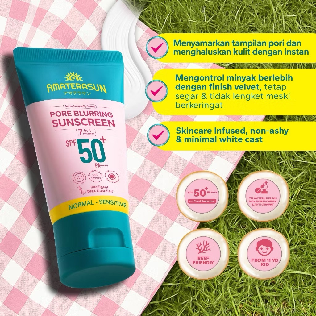 Amaterasun Physical Pore Blurring Sunscreen SPF 50+ Pa++++