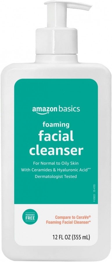 Amazon Basics Foaming Facial Cleanser For Normal To Oily Skin