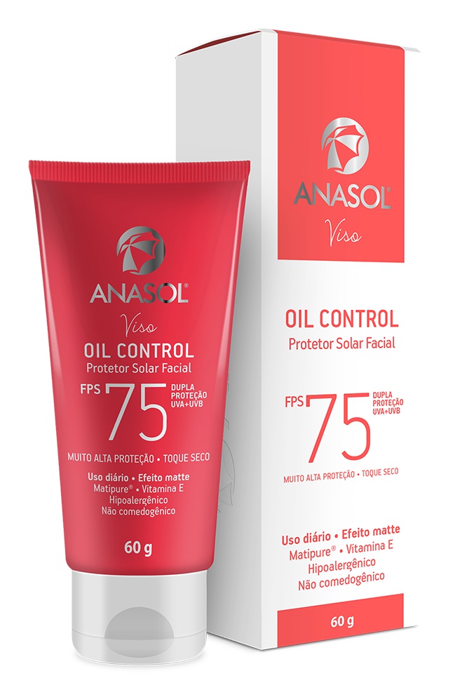 Anasol Protetor Solar Facial Oil Control Fps 75