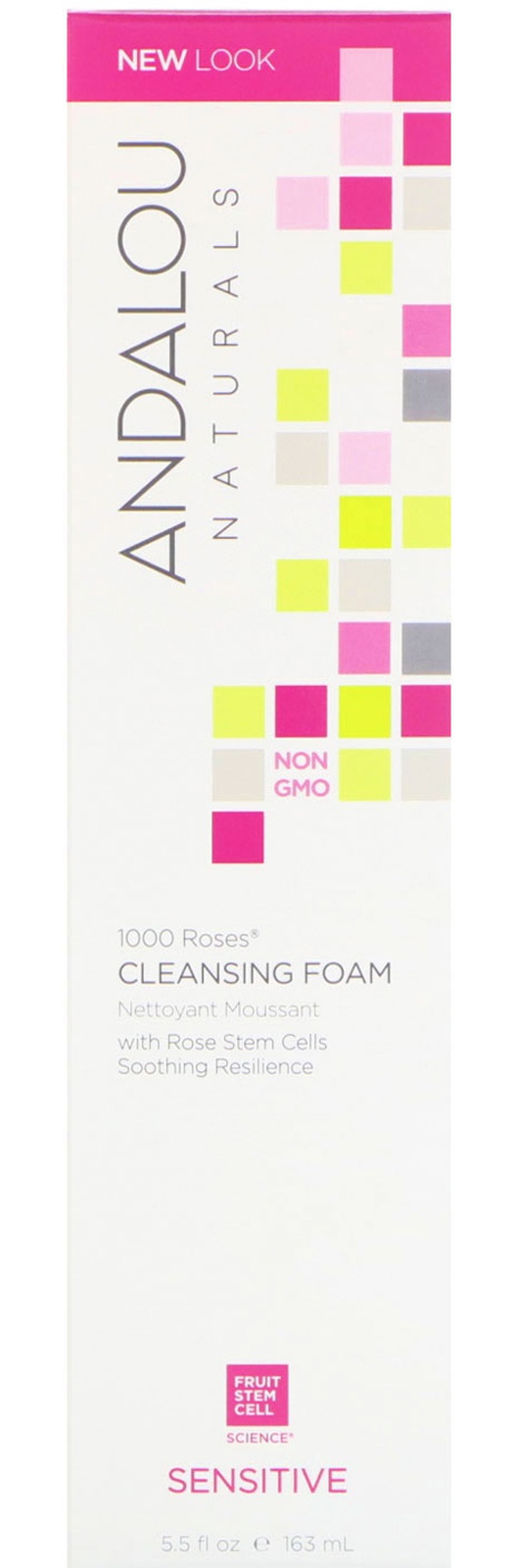 Andalou Naturals 1000 Roses Cleansing Foam