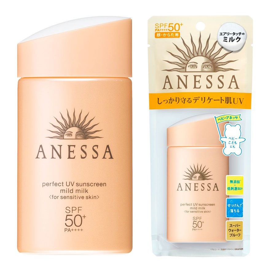 Anessa Perfect UV Sunscreen Mild Milk Spf50+ Pa++++