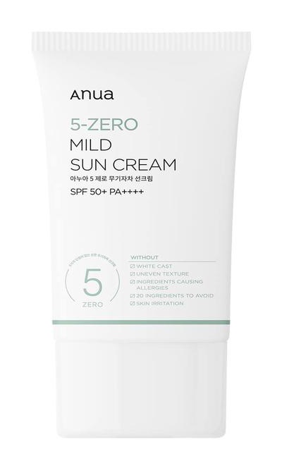 Anua 5-0 Mild Sun Cream Spf 50+ PA++++