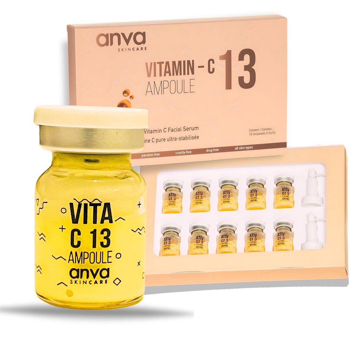 Anva Skincare Vitamin C 13% Serum With Glutathione