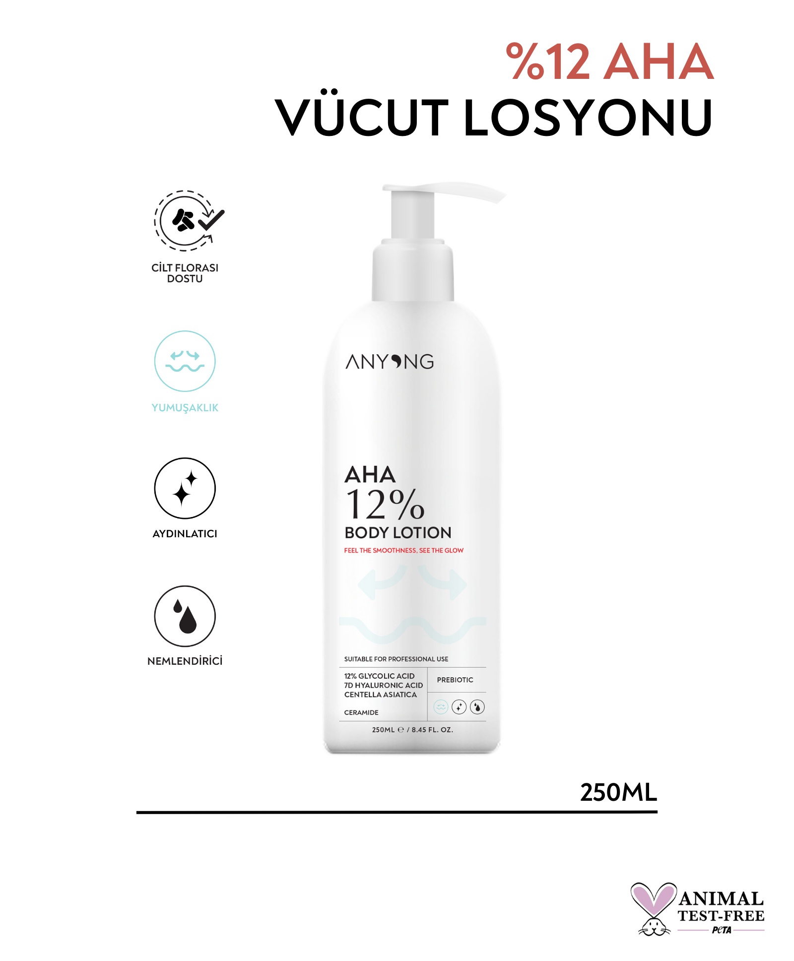 Anyong AHA %12 Vücut Losyonu