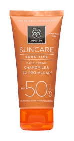 Apivita Sensitive Face Cream Sunscreen Spf 50