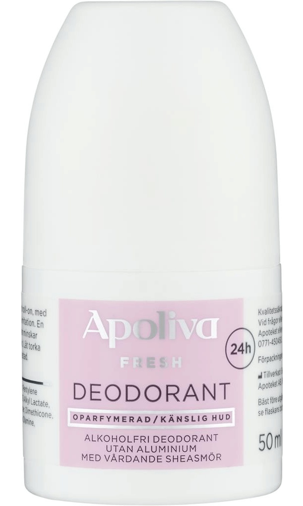 Apoliva Fresh Deodorant Roll-on Utan Aluminium, Oparfymerad