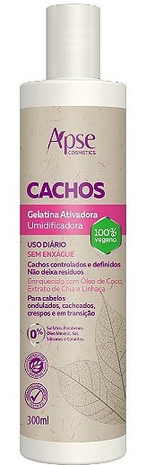Apse Cachos - Gelatina Ativadora Umidificadora