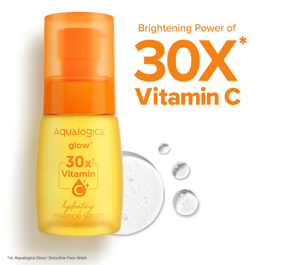 Aqualogica Glow+ 30x* Vitamin C Hydrating Essence Serum