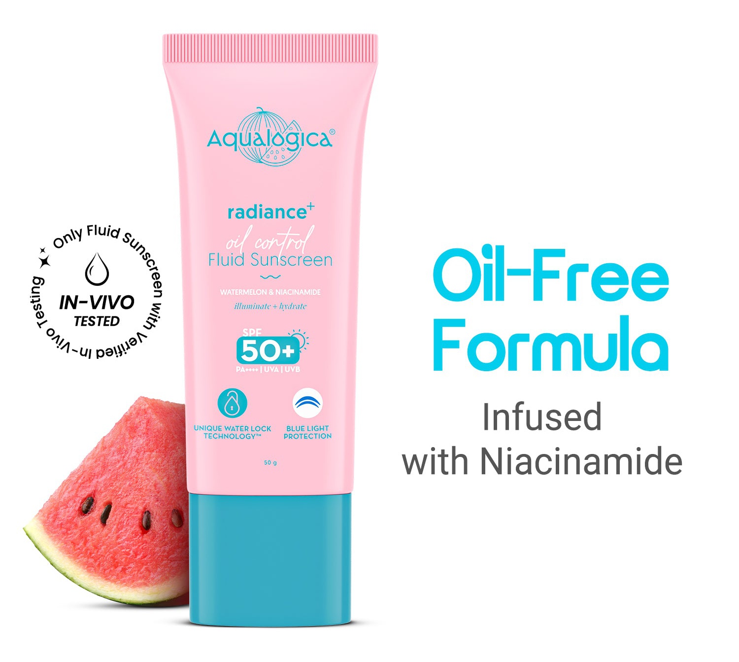 Aqualogica Radiance+ Oil Control Fluid Sunscreen For Oily Skin
