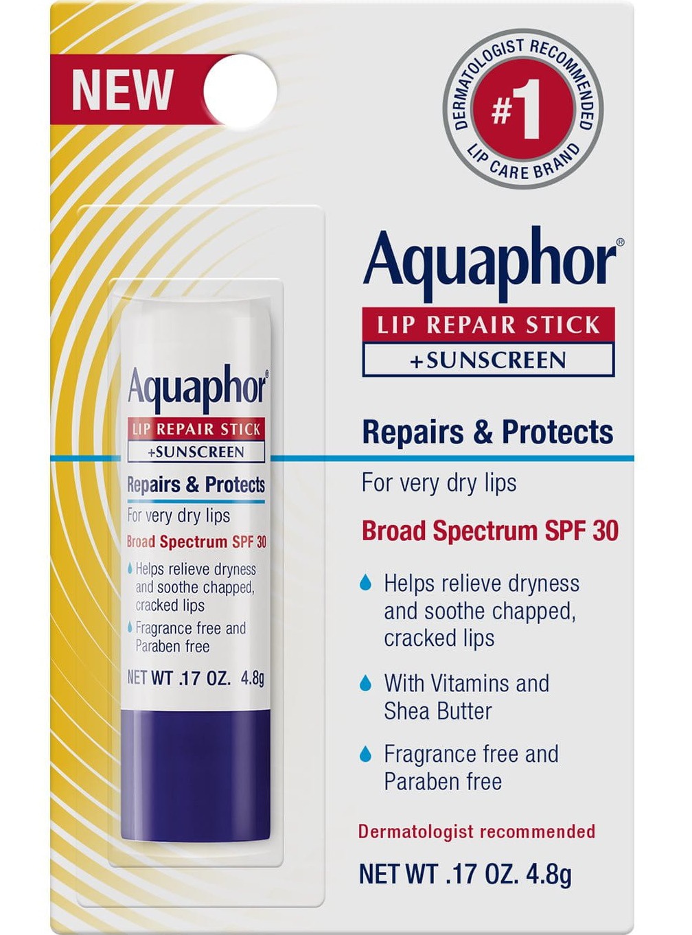 Aquaphor Lip Repair Stick + Sunscreen