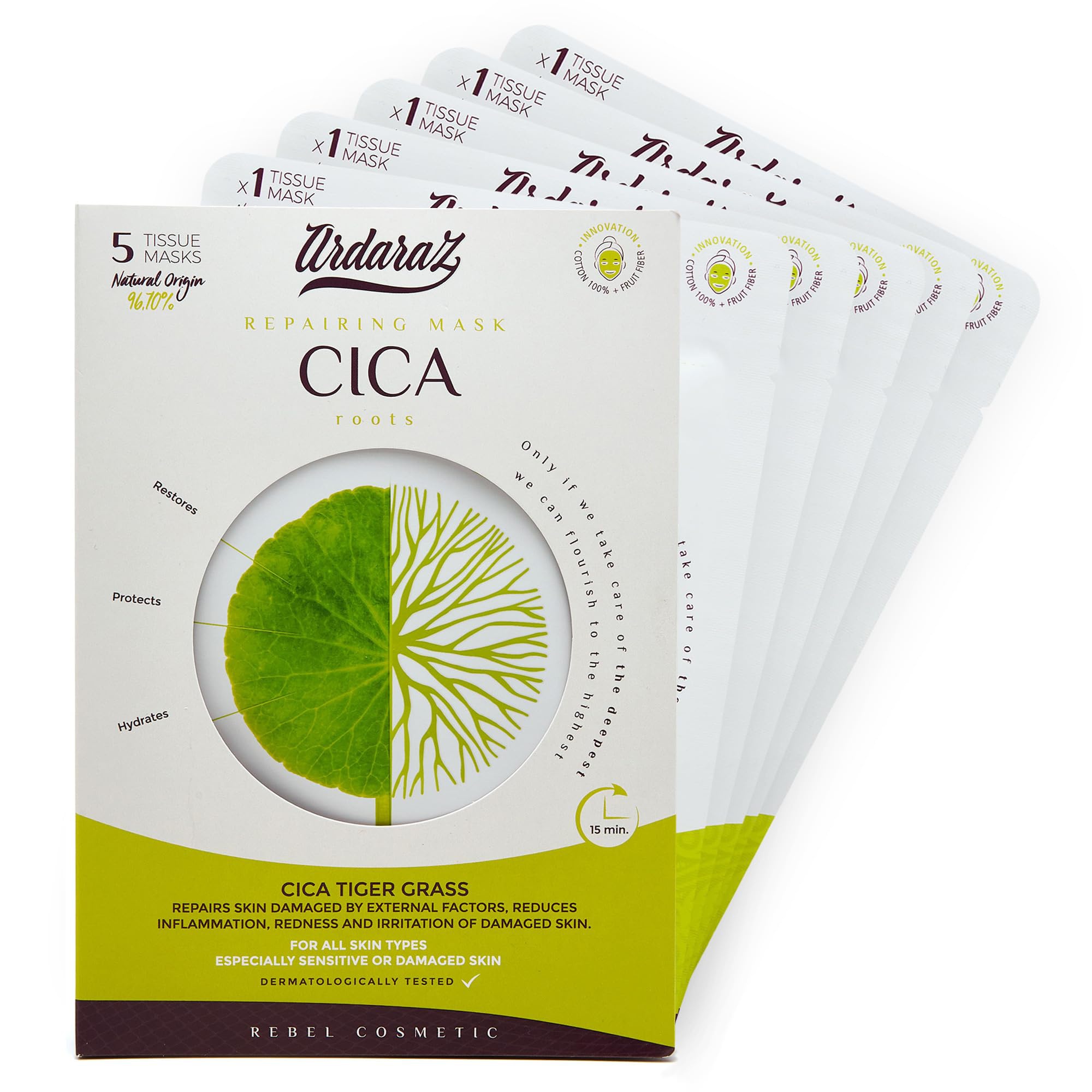 Ardaraz Repairing Moisturising Sheet Mask With Cica Concentrate (centella Asiatica) And Hyaluronic Acid.