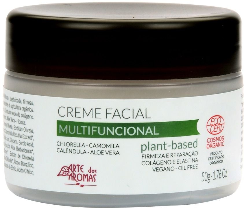 Arte dos Aromas Creme Facial Multifuncional Certificado Orgânico Ecocert Cosmos