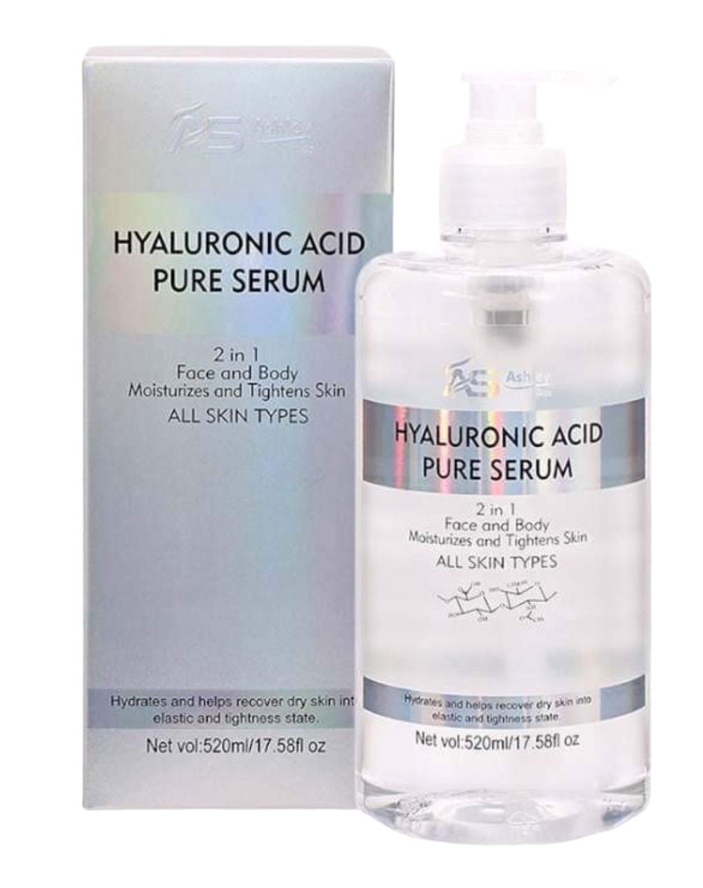 Ashley Shine Hyaluronic Acid Pure Serum - For Face And Body