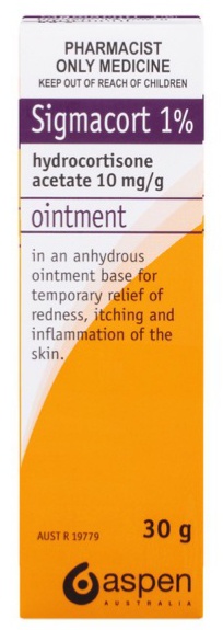 Aspen Australia Sigmacort 1% Hydrocortisone Ointment