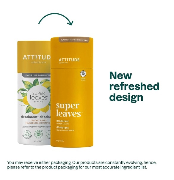 Attitude Super Leaves Deodorant, Lemon Leaves