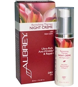 Aubrey Organics Revitalizing Therapy Night Cream, Dry Skin