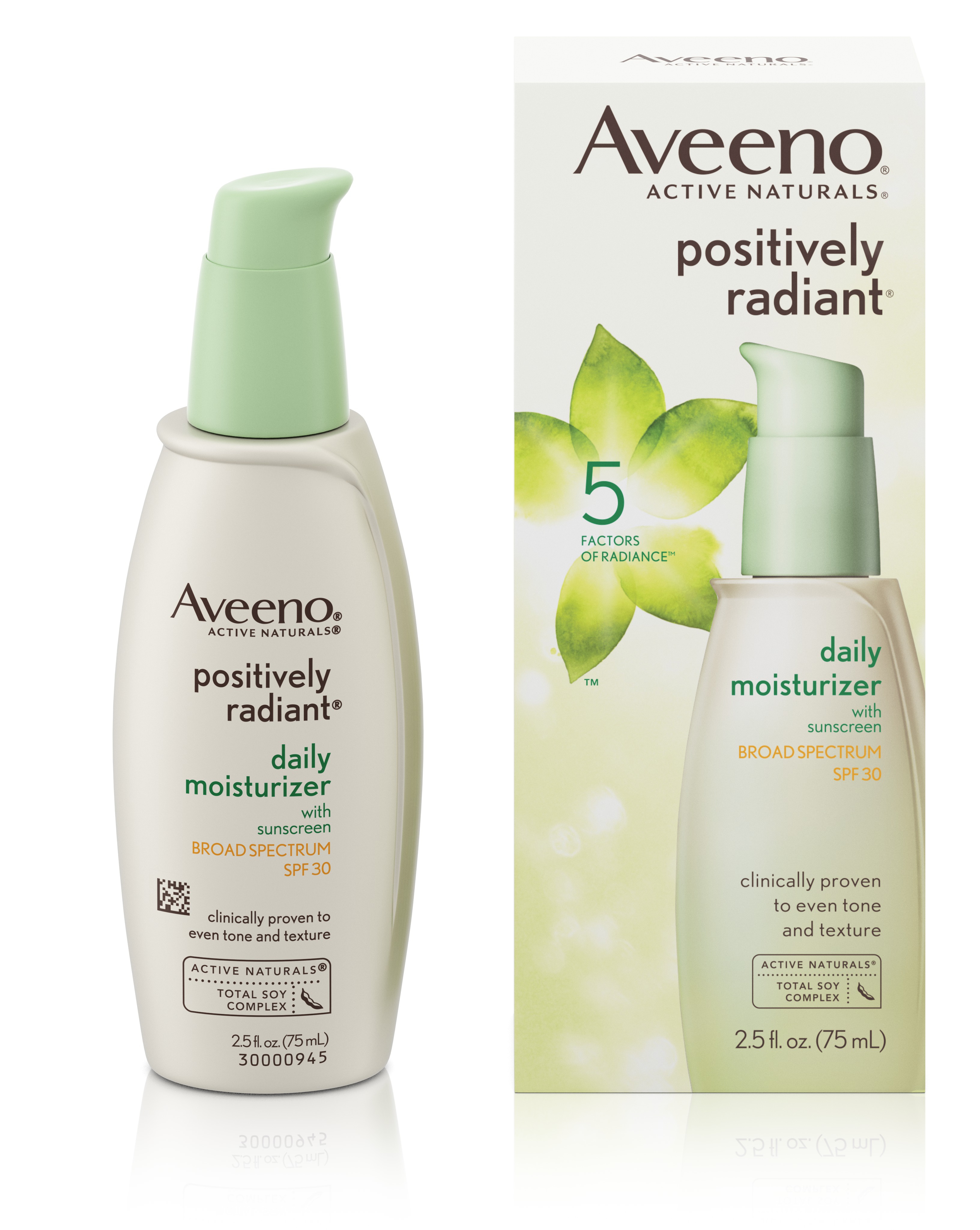 Aveeno Positively Radiant Daily Facial Moisturizer With Broad Spectrum Spf 30