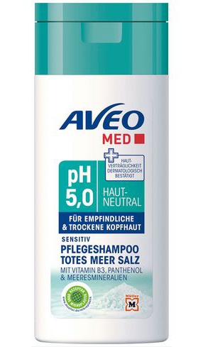 Aveo Med Sensitiv Pflegeshampoo Totes Meer Salz