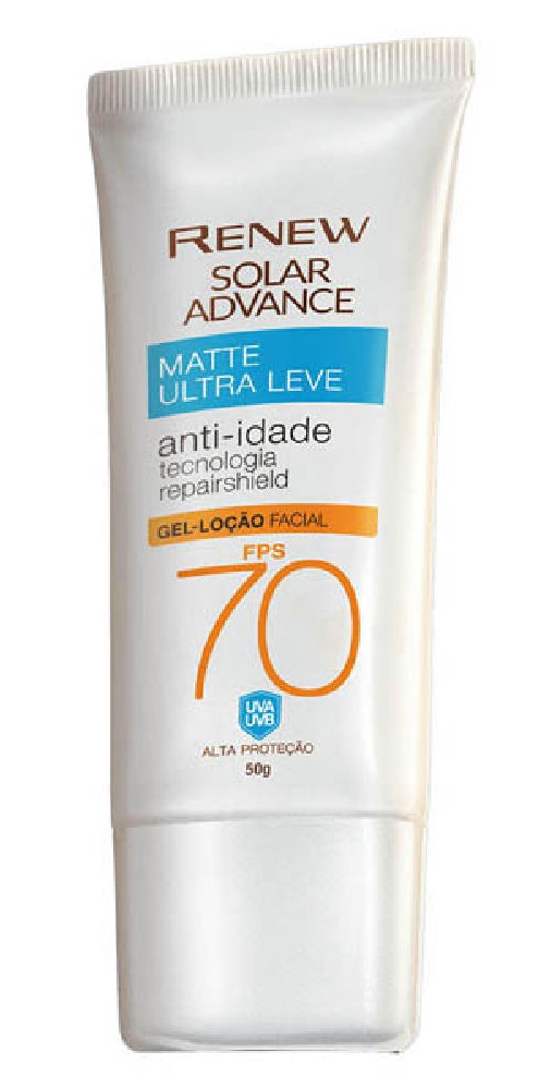 Avon Renew Solar Advanced Matte Ultraleve Anti-Idade FPS 70
