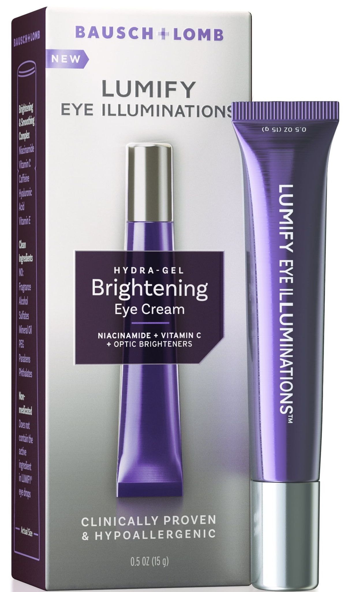 BAUSCH + LOMB Lumify Eye Illuminations Hydra Gel Brightening Eye Cream