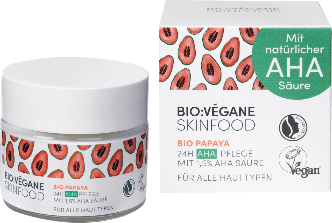 BIO VÉGANE Tagescreme Bio Papaya Aha 24H Pflege